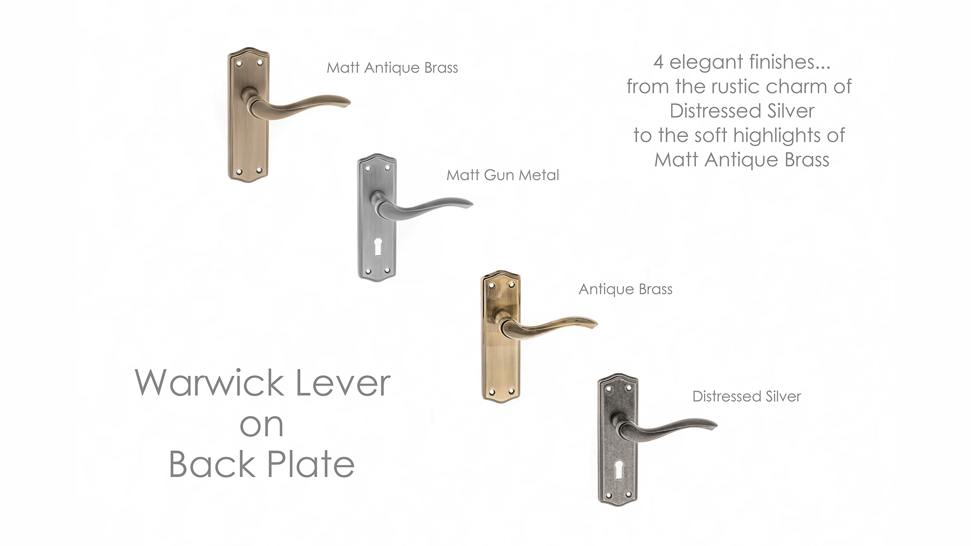 Old English Warwick Lever on Back Plate