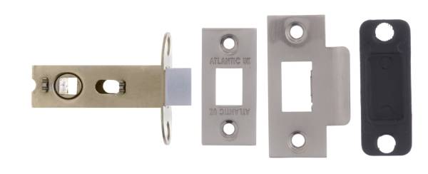 AL25SN Atlantic Bolt Through Tubular Latch 2.5" - Satin Nickel