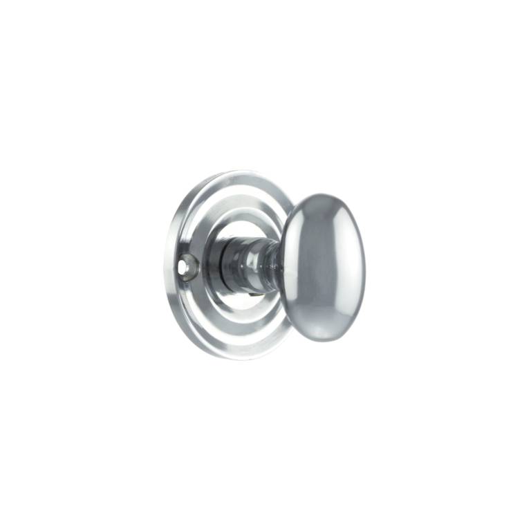 OEOWCPC Old English Solid Brass Oval WC Turn and Release - Polished Chrome