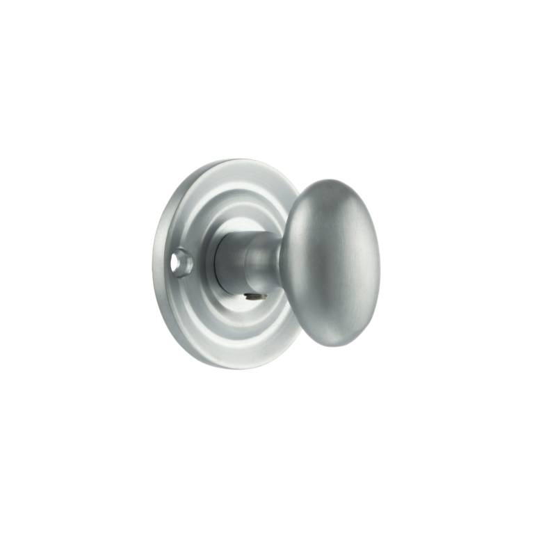 OEOWCSC Old English Solid Brass Oval WC Turn and Release - Satin Chrome