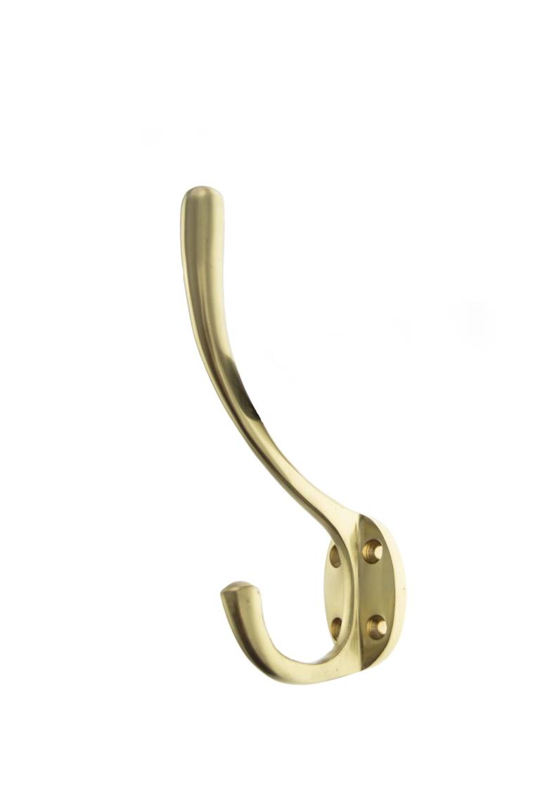 AHCHPB Atlantic Traditional Hat & Coat Hook - Polished Brass