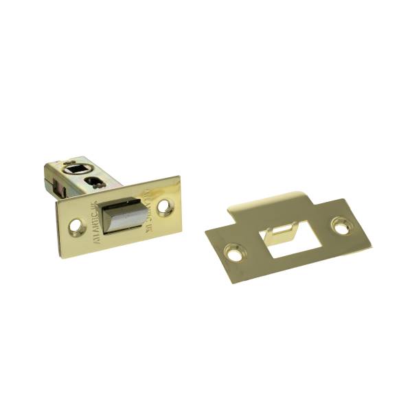 AL25PB Atlantic Bolt Through Tubular Latch 2.5" - Polished Brass