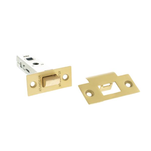 AL3SB Atlantic Heavy Duty Bolt Through Tubular Latch 3" - Satin Brass