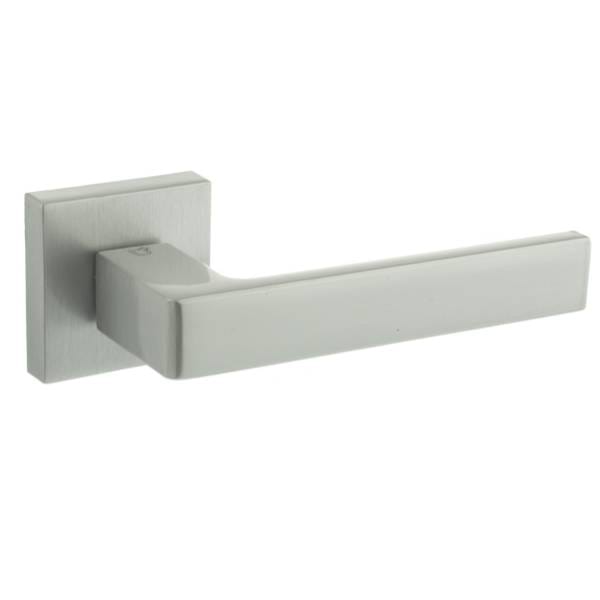 CTFMS254SC CleanTouch Anti-Bac Forme Asti Lever Door Handle on Minimal Square Rose - Satin Chrome