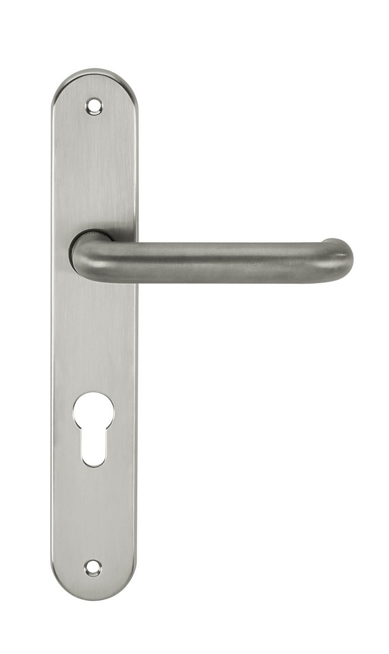 CTLOBRERTDSC CleanTouch Anti-Bac RTD Safety Lever on Round Euro Backplate - Satin Chrome