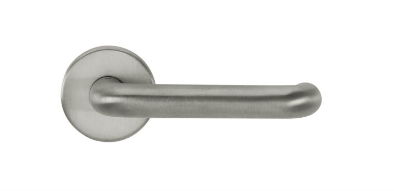 CTLOR19RTDSC CleanTouch Anti-Bac RTD Safety Lever on Round Rose - Satin Chrome