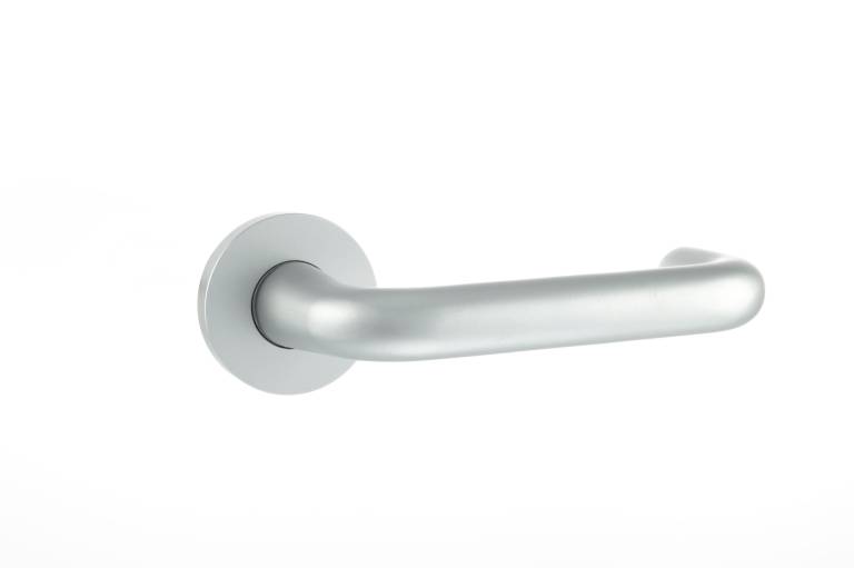 CTLOR19RTDSSS CleanTouch Anti-Bac RTD Safety Lever on Round Rose - Satin Stainless Steel
