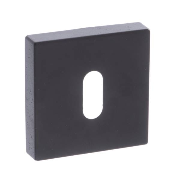 FMSKMB Forme Key Escutcheons on Minimal Square Rose - Matt Black