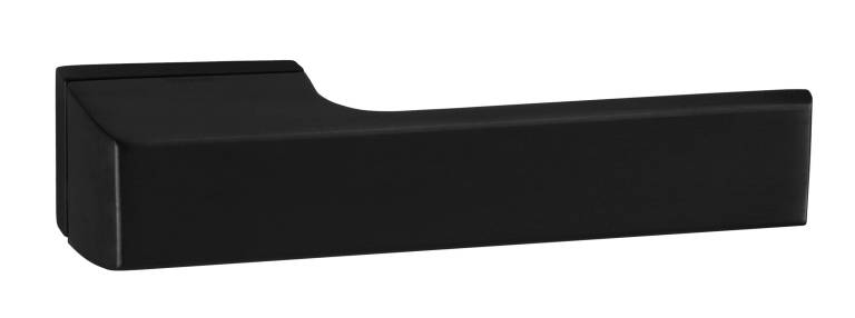 T3099LMB Tupai Rapido RetaLine Panela Lever Door Handle on Long Rose - Pearl Black