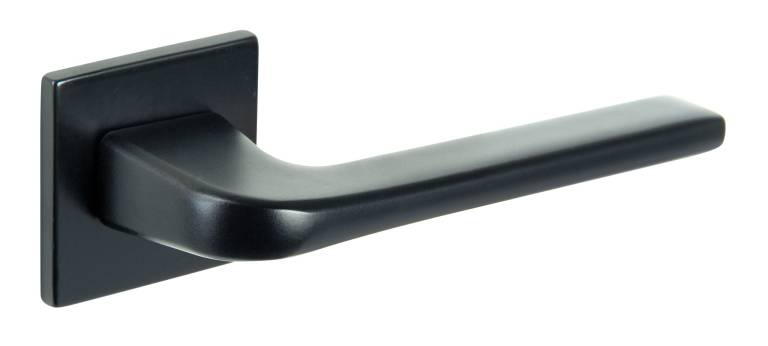 T4007S5SMB Tupai Rapido 5S Line Canha Lever Door Handle on 5mm Slimline Square Rose - Pearl Black