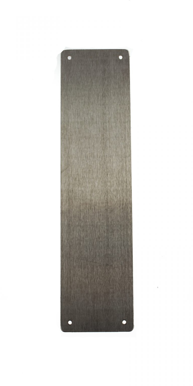 AFP65075SSS Atlantic Finger Plate Pre drilled with screws 650mm x 75mm - Satin Stainless Steel