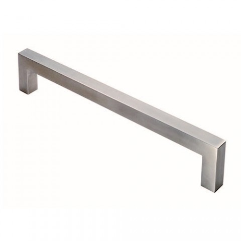 APH60019SQSSS Atlantic Mitred Pull Handle [Bolt Through] 600mm x 19mm - Satin Stainless Steel