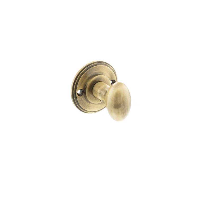 MHOWCAB Millhouse Brass Solid Brass Oval WC Turn and Release - Antique Brass