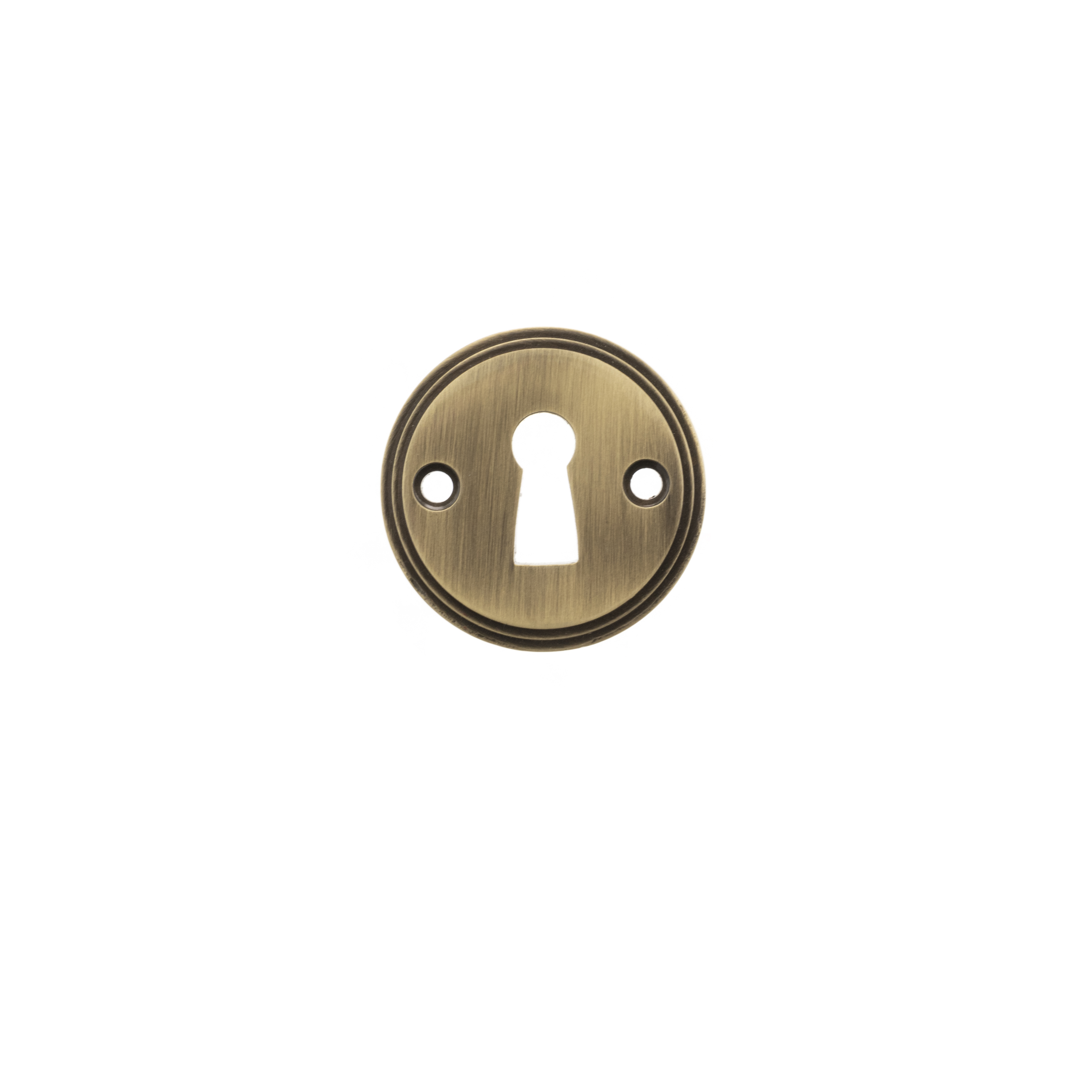 MHRKEAB Millhouse Brass Solid Brass Open Key Hole Escutcheon – Antique ...