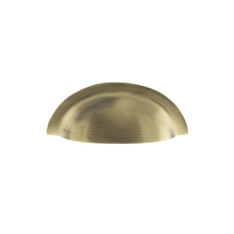 OEC1176AB Old English Winchester Solid Brass Cabinet Cup Pull on Concealed Fix - Antique Brass