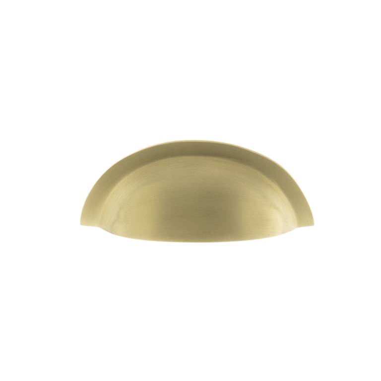 OEC1176SB Old English Winchester Solid Brass Cabinet Cup Pull on Concealed Fix - Satin Brass