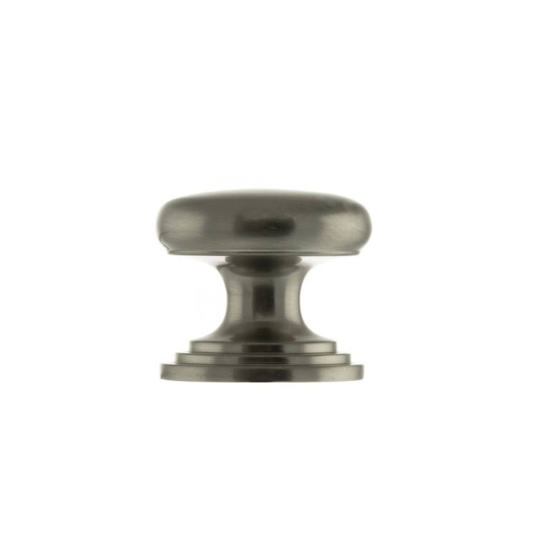 OEC1232SN Old English Lincoln Solid Brass Victorian Knob 32mm on Concealed Fix - Satin Nickel