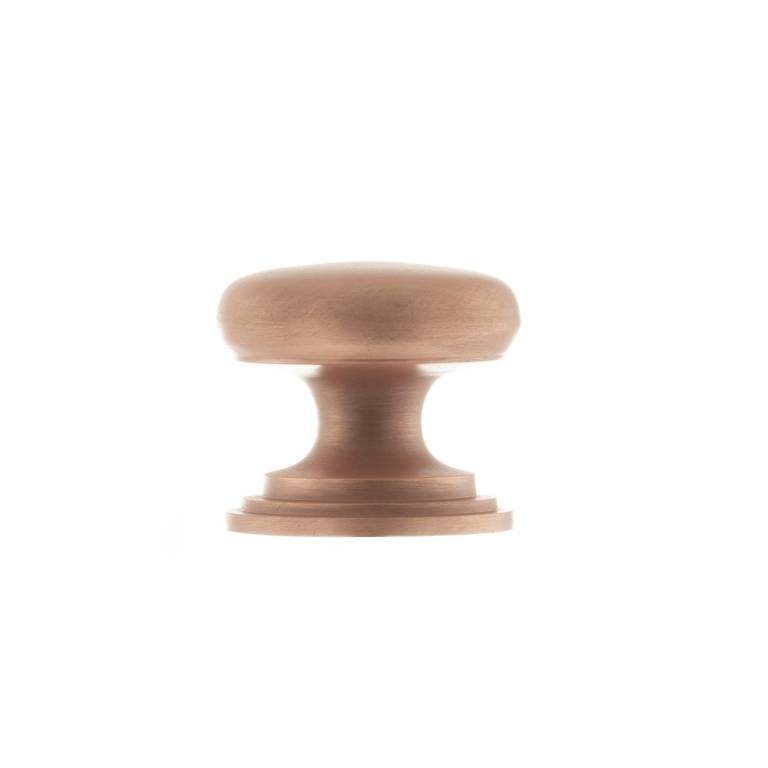 OEC1232USC Old English Lincoln Solid Brass Victorian Knob 32mm on Concealed Fix - Urban Satin Copper