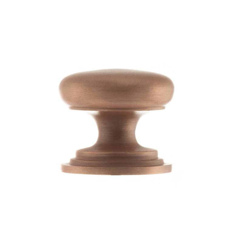 OEC1238USC Old English Lincoln Solid Brass Victorian Knob 38mm on Concealed Fix - Urban Satin Copper