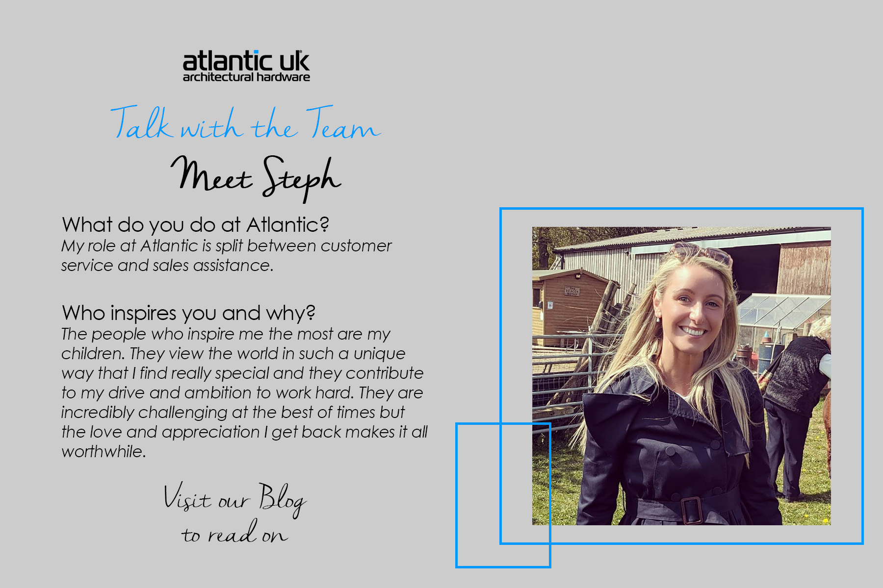 Talk with the Team! Meet Steph! image