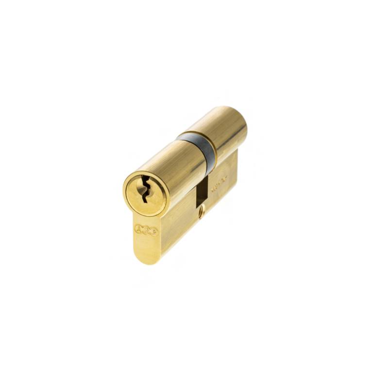 C603012525 AGB Euro Profile 5 Pin Double Cylinder 30-30mm (60mm) - Polished Brass