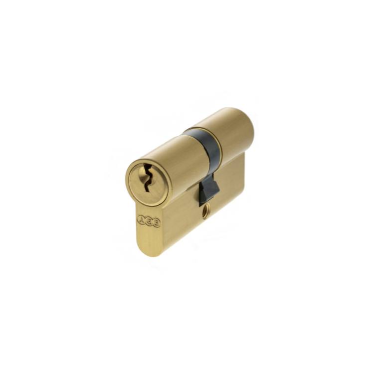 C603082525KA AGB Euro Profile 5 Pin Double Cylinder Keyed Alike 30-30mm (60mm) - Satin Brass