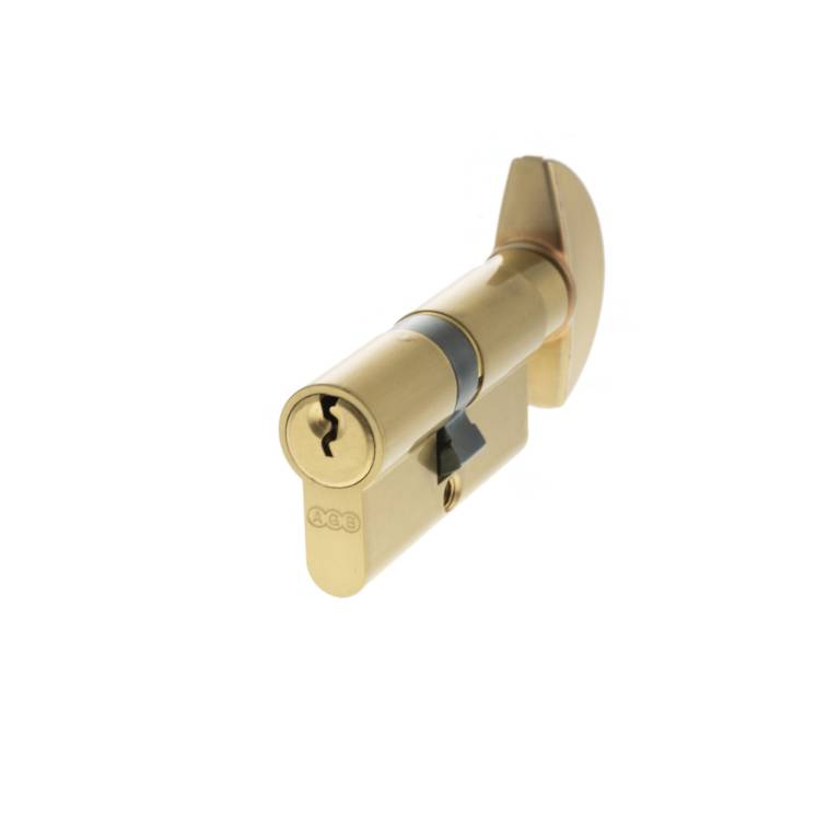 C620082525 AGB Euro Profile 5 Pin Cylinder Key to Turn 30-30mm (60mm) - Satin Brass
