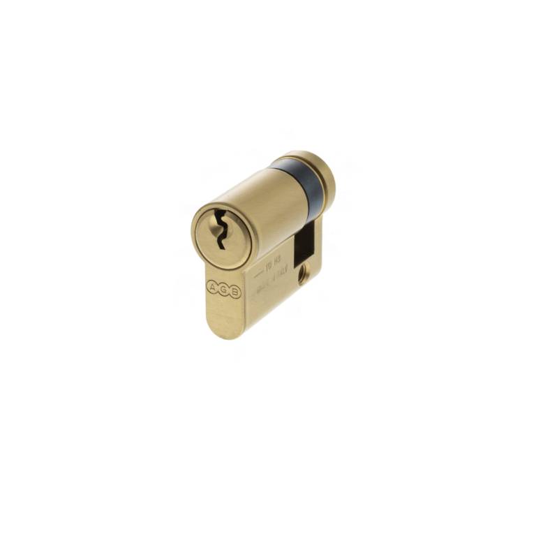 C630080530 AGB Euro Profile 5 Pin Single Cylinder 35-10mm (45mm) - Satin Brass