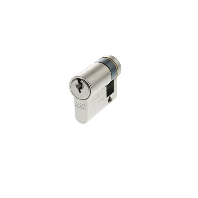 C630320525 AGB Euro Profile 5 Pin Single Cylinder 30-10mm (40mm) - Satin Chrome