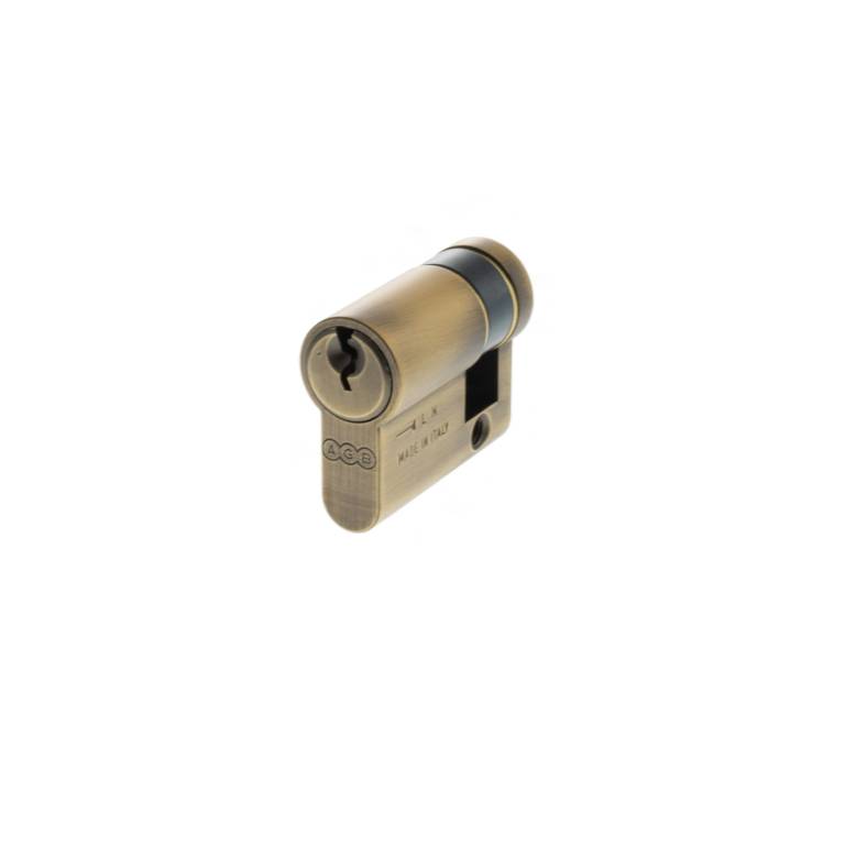 C630720525 AGB Euro Profile 5 Pin Single Cylinder 30-10mm (40mm) - Matt Antique Brass