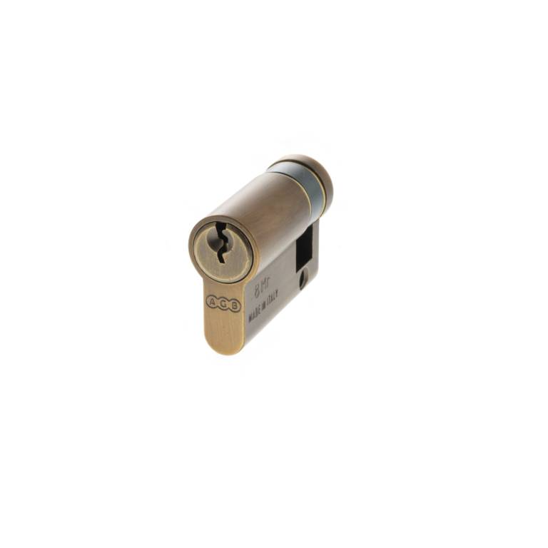 C630720530 AGB Euro Profile 5 Pin Single Cylinder 35-15mm (45mm) - Matt Antique Brass