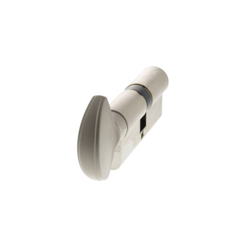 CA20163030 AGB Euro Profile 15 Pin Cylinder Key to Turn 35-35mm (70mm) - Satin Nickel