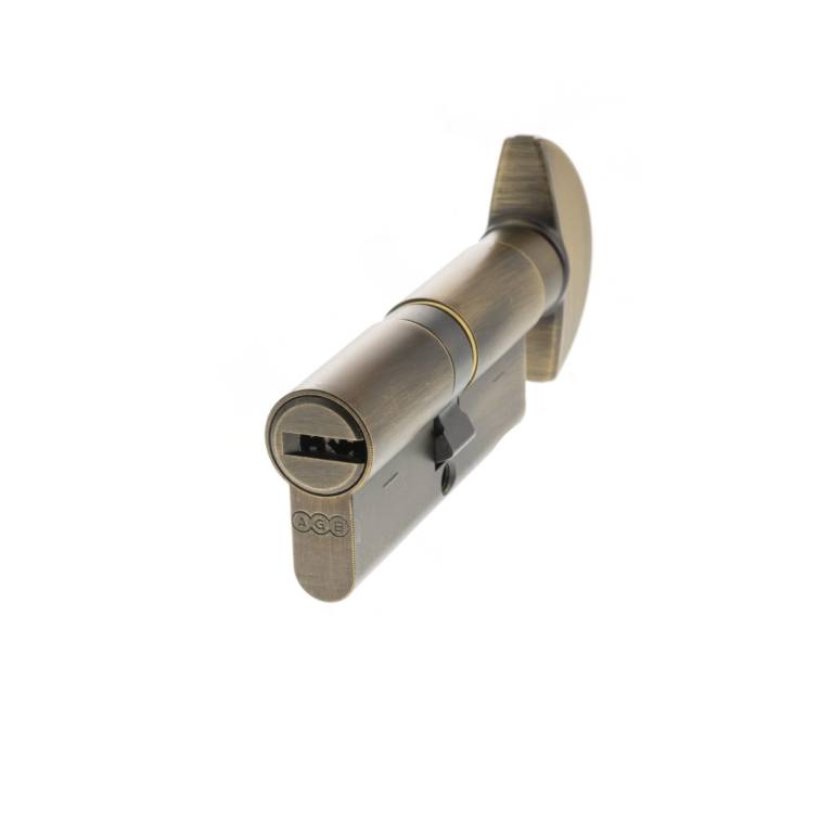 CA20723030 AGB Euro Profile 15 Pin Cylinder Key to Turn 35-35mm (70mm) - Matt Antique Brass