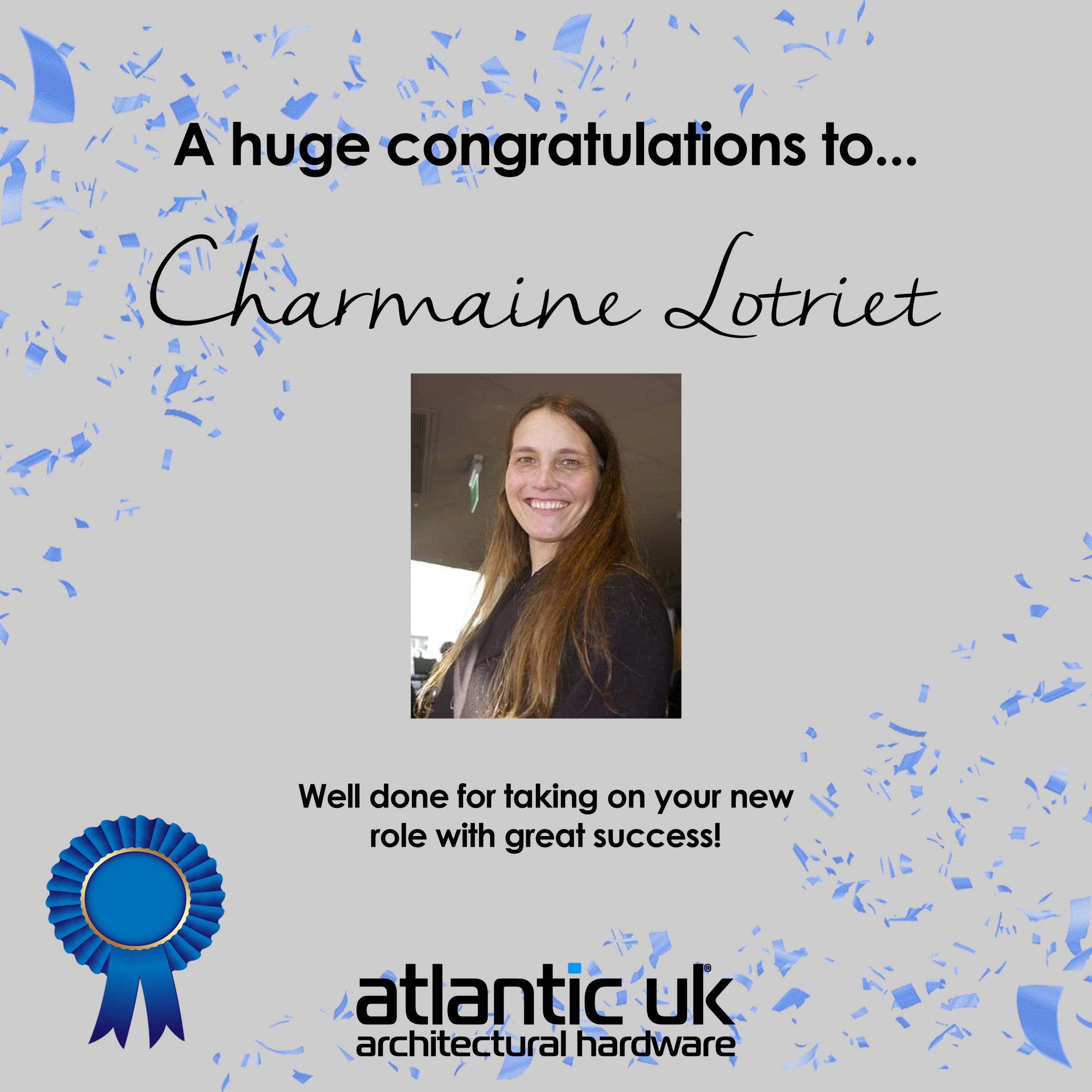 Congratulations Charmaine!  Employee of the Month for February!