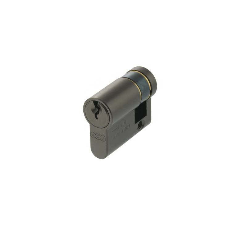 C630F90525 AGB Euro Profile 5 Pin Single Cylinder 30-10mm (40mm) - Black Nickel