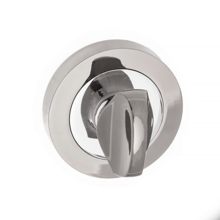 MWCSCPC Mediterranean WC Turn and Release on Round Rose - Satin Chrome/Polished Chrome