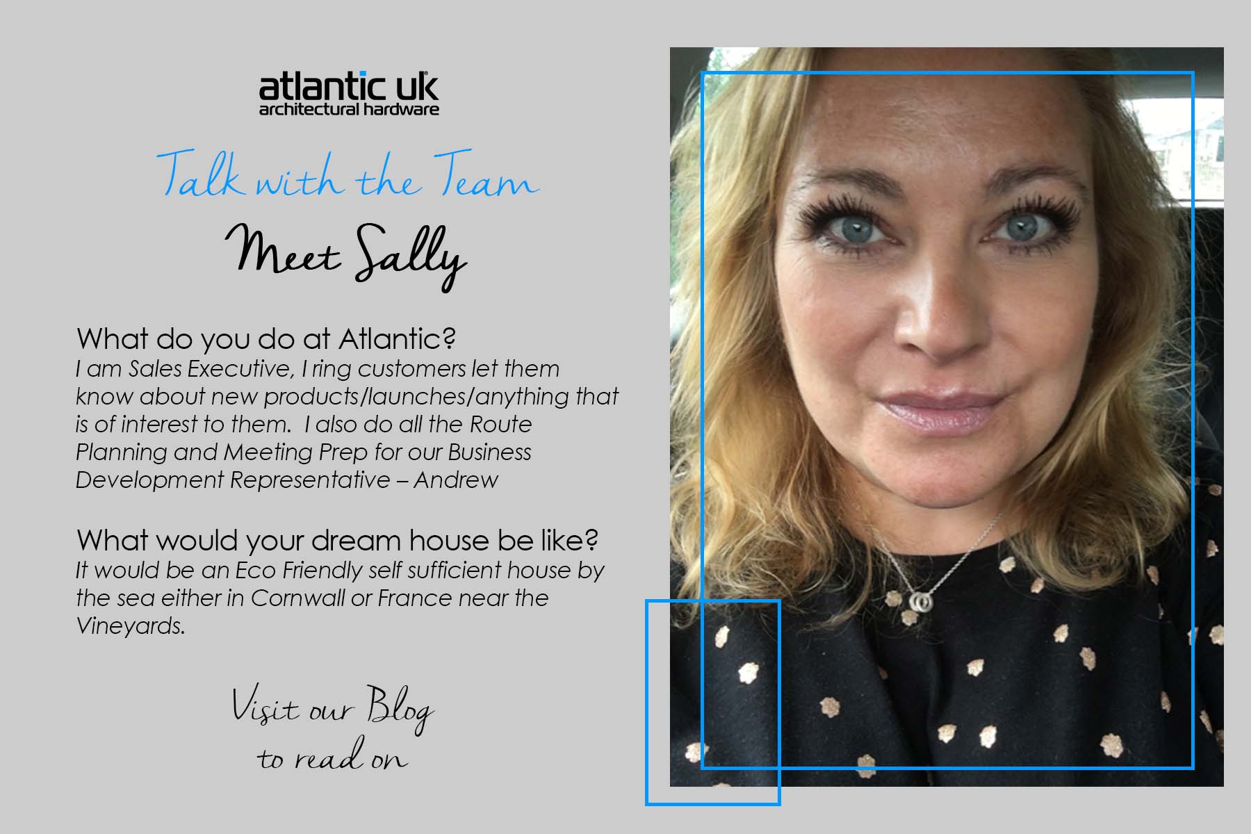 Talk with the Team! Meet Sally!