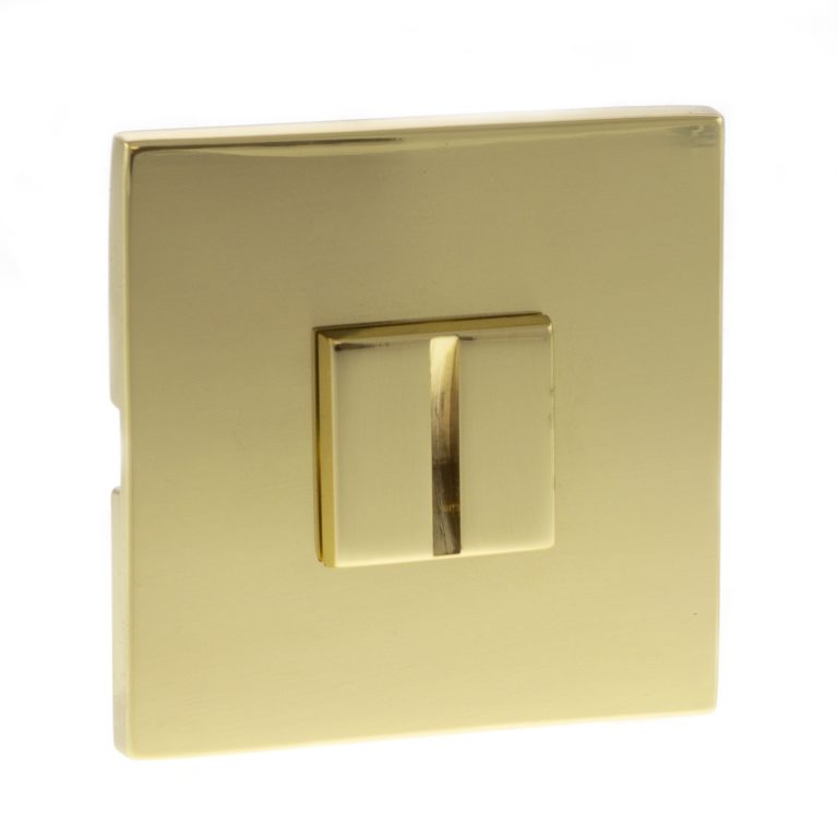 XTWCS5SPB Tupai Exclusivo 5S Line WC Turn and Release *for use with ADBCE* on 5mm Slimline Square Rose - Polished Brass