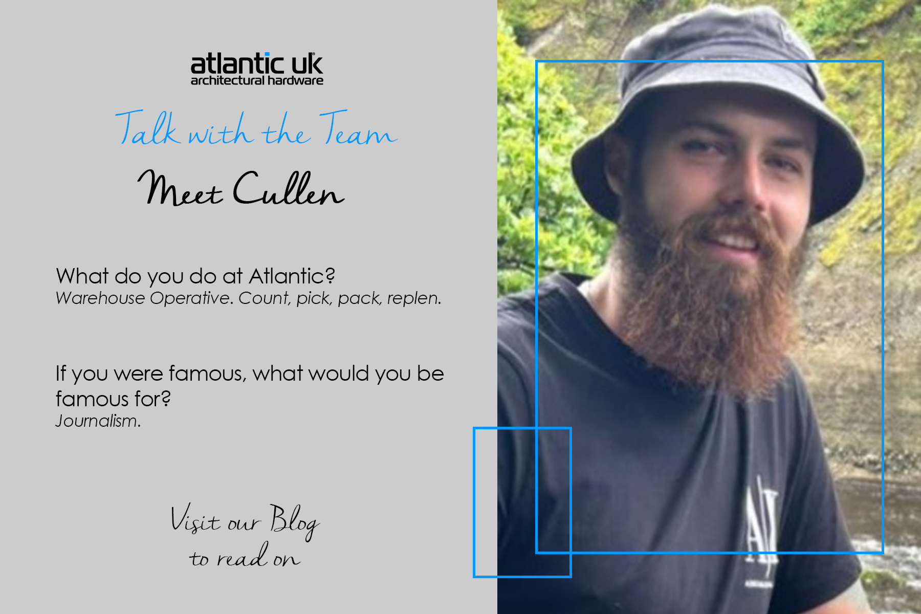 TALK WITH THE TEAM! MEET CULLEN! image