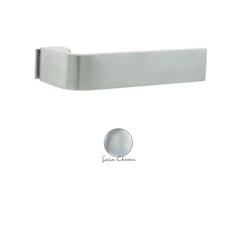 FCS413SC Forme Monza Lever Door Handle on Concealed Square Rose - Satin Chrome