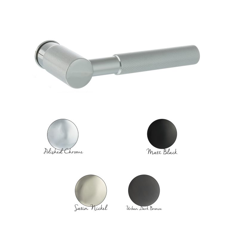 MHCR500(finish) Millhouse Brass Mason Lever Door Handle on Concealed Round Rose - Available in 4 finishes