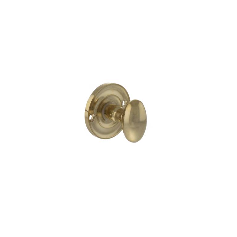 OEOWCRB Old English Solid Brass Oval WC Turn and Release - Raw Brass