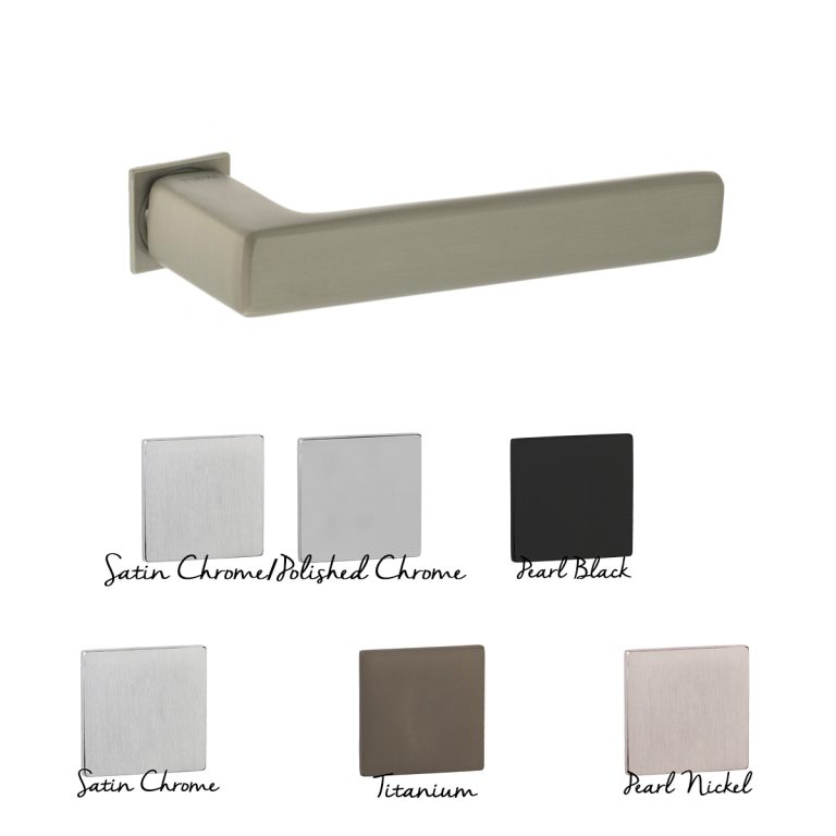 T3095CS(finish) Tupai Rapido 5S Line Portel Lever Door Handle on Concealed Square Rose - Available in 5 finishes