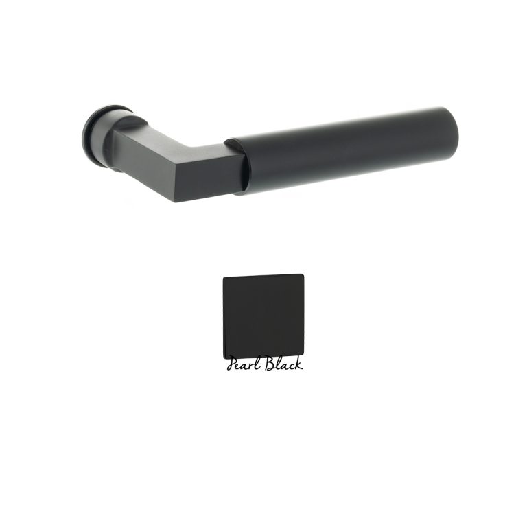 XT4071CRMB Tupai Exclusivo 5S Line Covas Lever Door Handle on Concealed Square Rose - Pearl Black