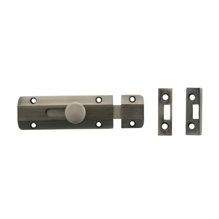 ASB4MBN Atlantic Solid Brass Surface Door Bolt 4