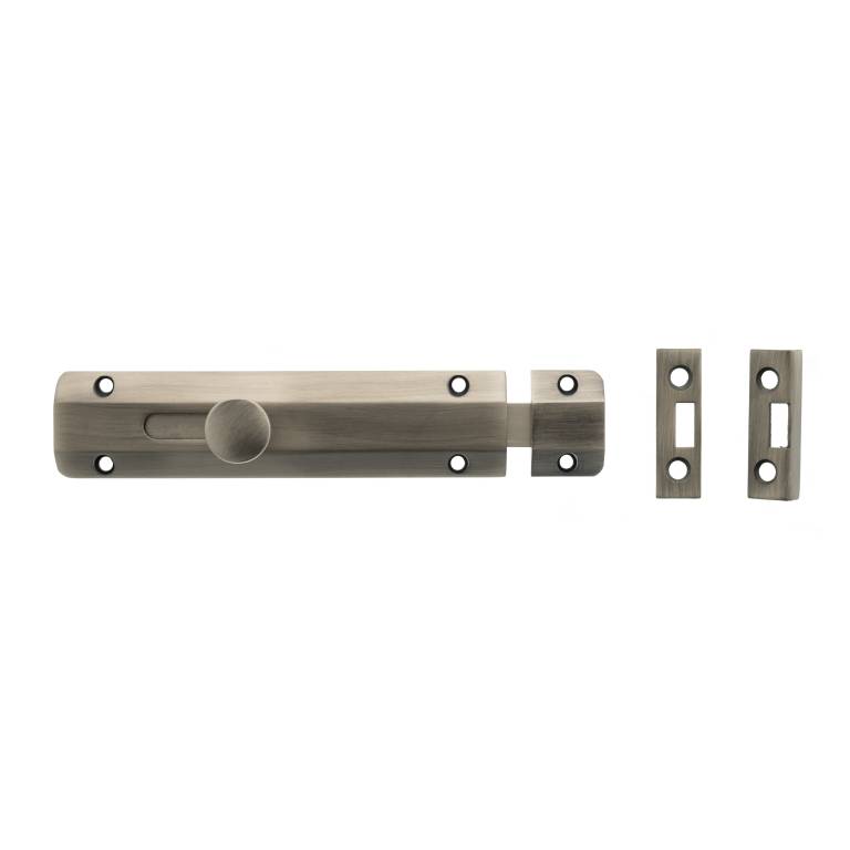 ASB6MBN Atlantic Solid Brass Surface Door Bolt 6