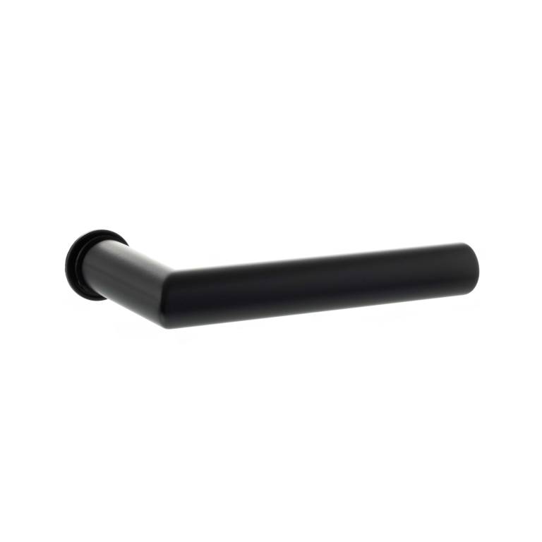 FCR236(finish) Forme Elle Lever Door Handle on Concealed Round Rose - Available in 5 finishes - Matt Black (MB)