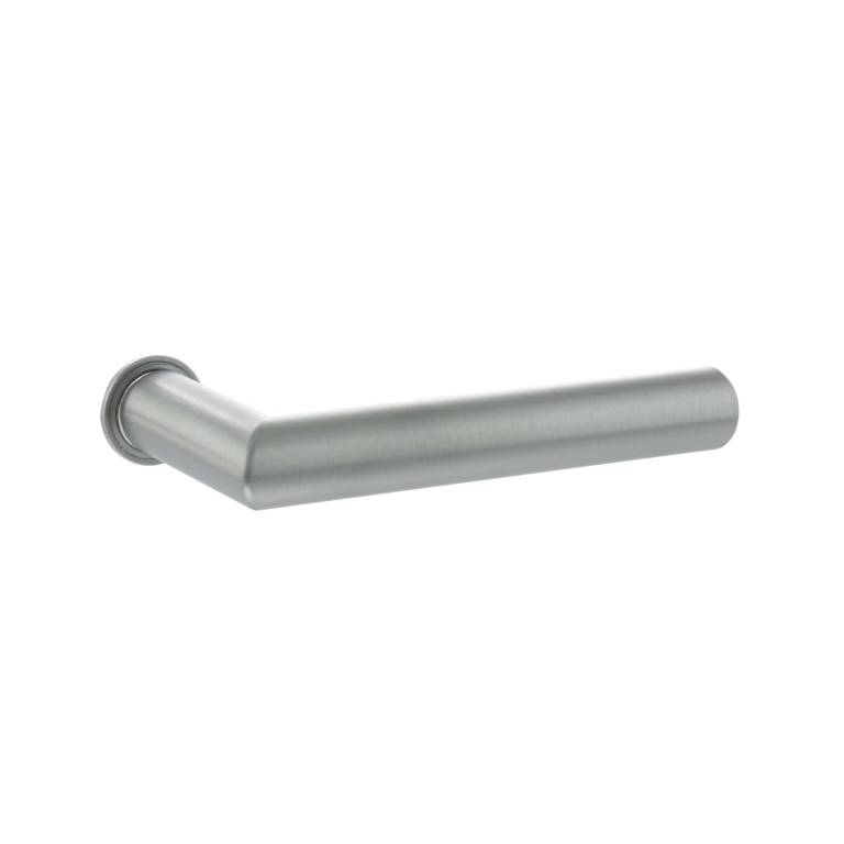 FCR236(finish) Forme Elle Lever Door Handle on Concealed Round Rose - Available in 5 finishes - Satin Chrome (SC)