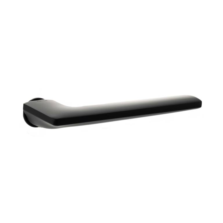 FCR422(finish) Forme Boston Lever Door Handle on Concealed Round Rose - Available in 2 finishes - Matt Black (MB)