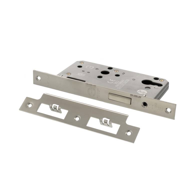 ALKDINED60PSS Atlantic DIN Euro Profile Deadlock Double Throw 60mm backset - Polished Stainless Steel